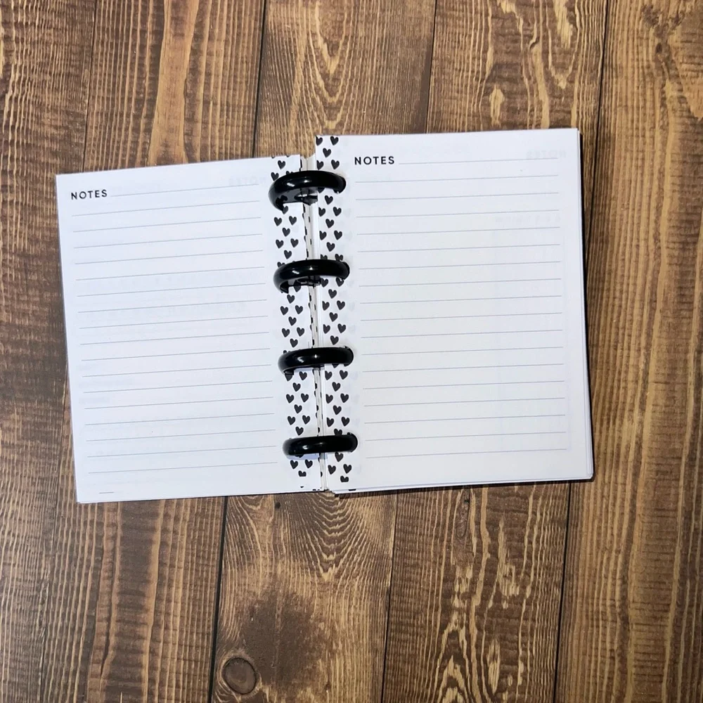 Micro planner size inserts 6 months undated